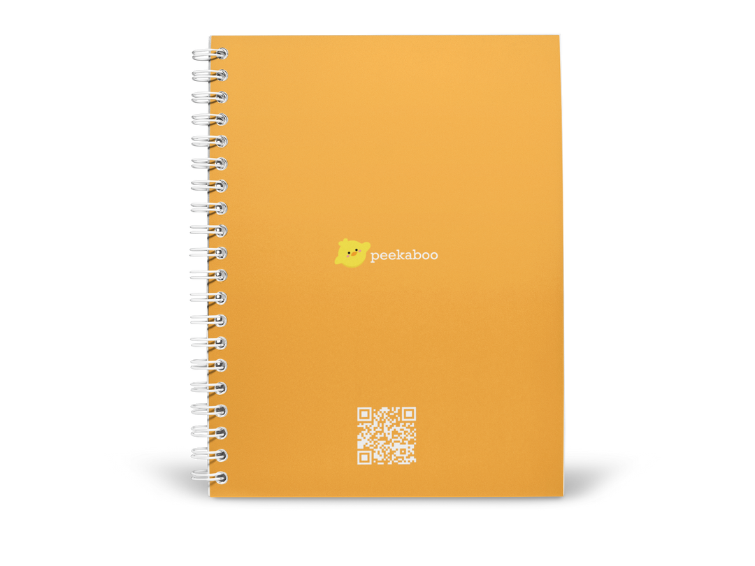 Kumbh Peekaboo Notebook - A5 Size - Wiro Spiral Binding