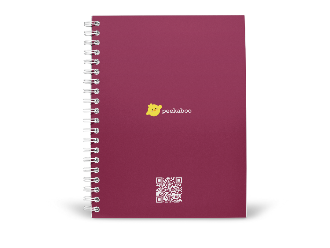 Shiva Peekaboo Notebook - A5 Size Wiro Spiral Binding