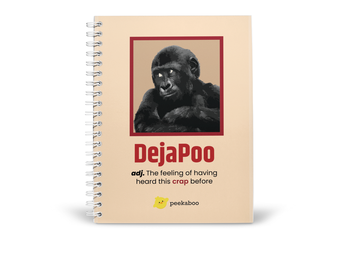 DejaChu Peekaboo Notebook - A5 Size Wiro Spiral Binding