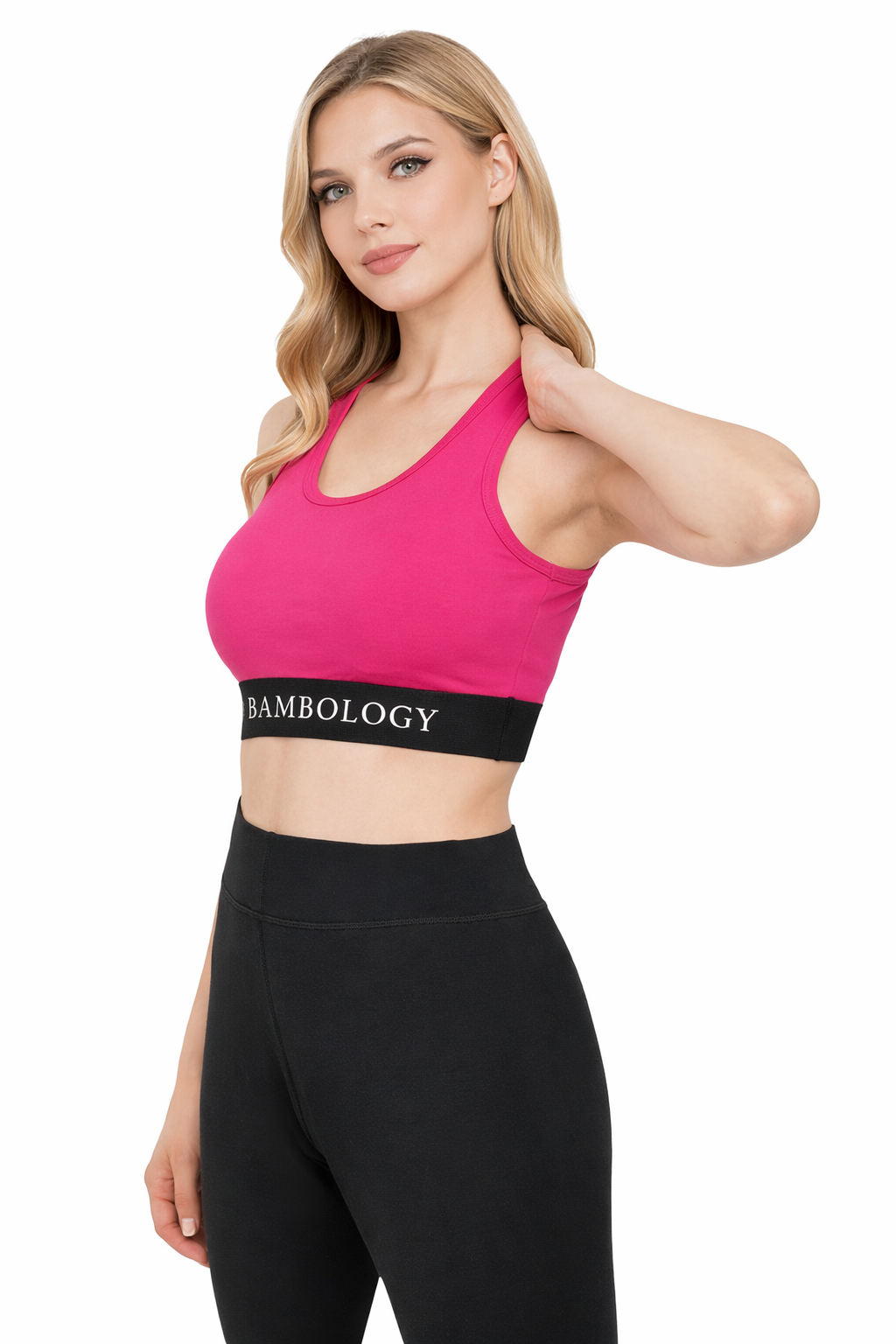 Bamboology Trends Bamboo Fabric Sports Bra for Women | Ultra-Soft, Breathable, Sweat-Wicking Activewear | Fuchsia
