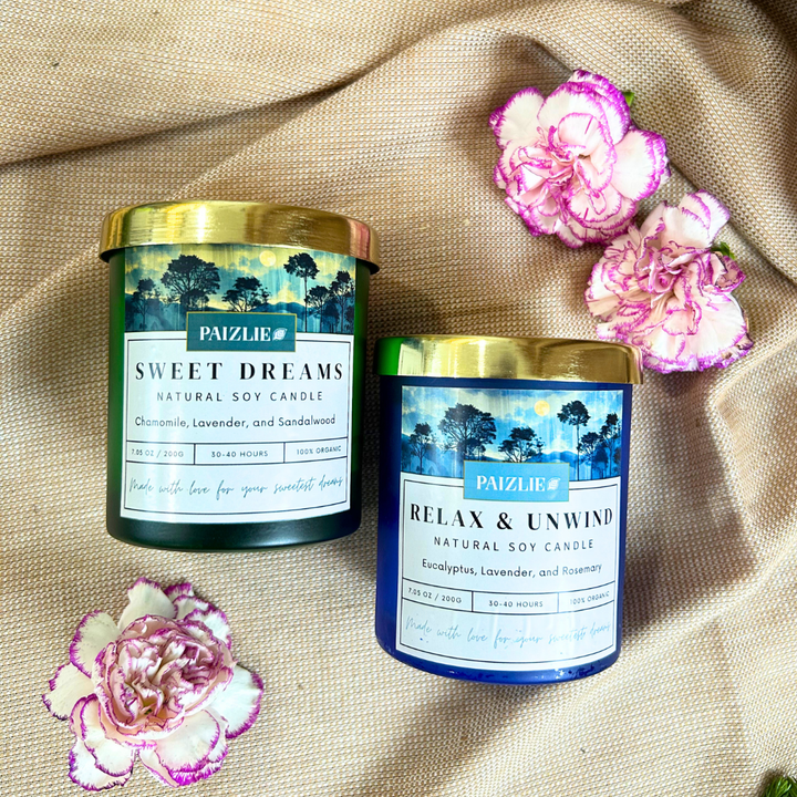 Paizlie Tranquility Scented Candle Hamper Pack | Set of 2