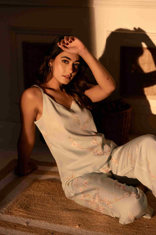 Paizlie 100% Tencel Fabric Floral Dreams Women's Sleepwear with Spaghetti Straps