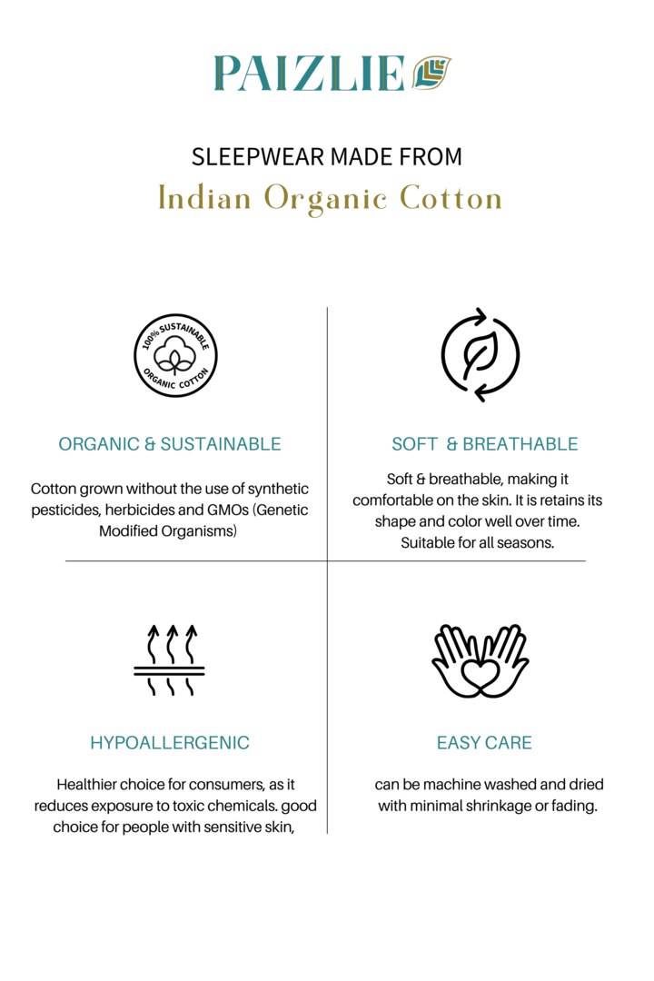 Paizlie 100% Cambric Cotton Azure Skyscape Women&