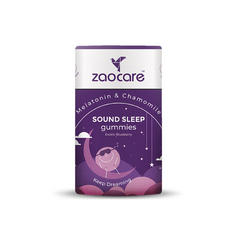 Sound Sleep Gummies | Non Habit Forming | Plant Based | With Melatonin, Chamomile & Ashwagandha