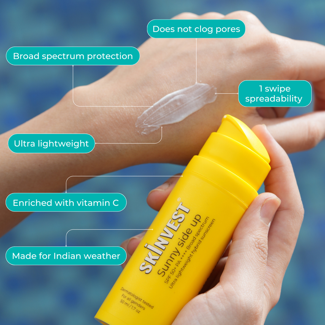Skinvest Sunny side up SPF 50+ PA ++++ Sunscreen (50ml)