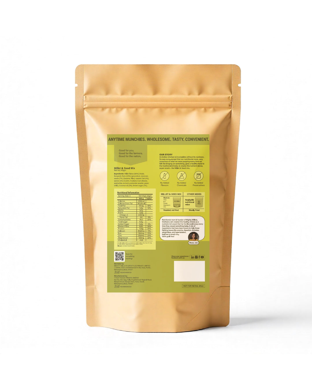 Mighty Millets Millet & Seed Mix -(140g) Pack of 2