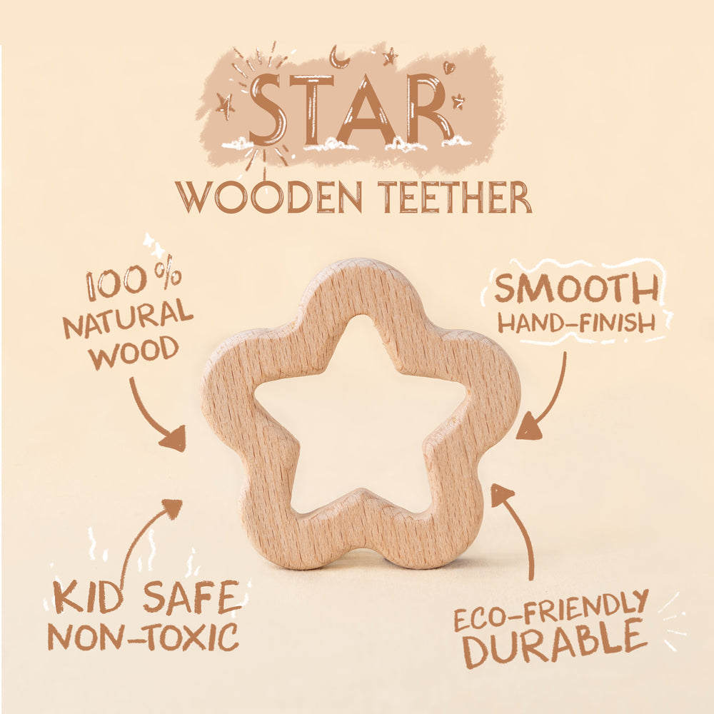 Little Lifters Star Wooden Teether
