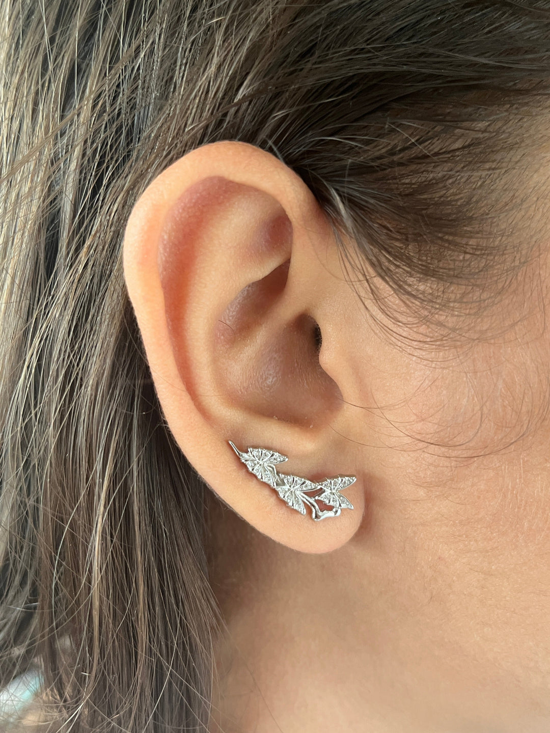 Sterling Silver Butterfly Ear Cuffs - Suspire