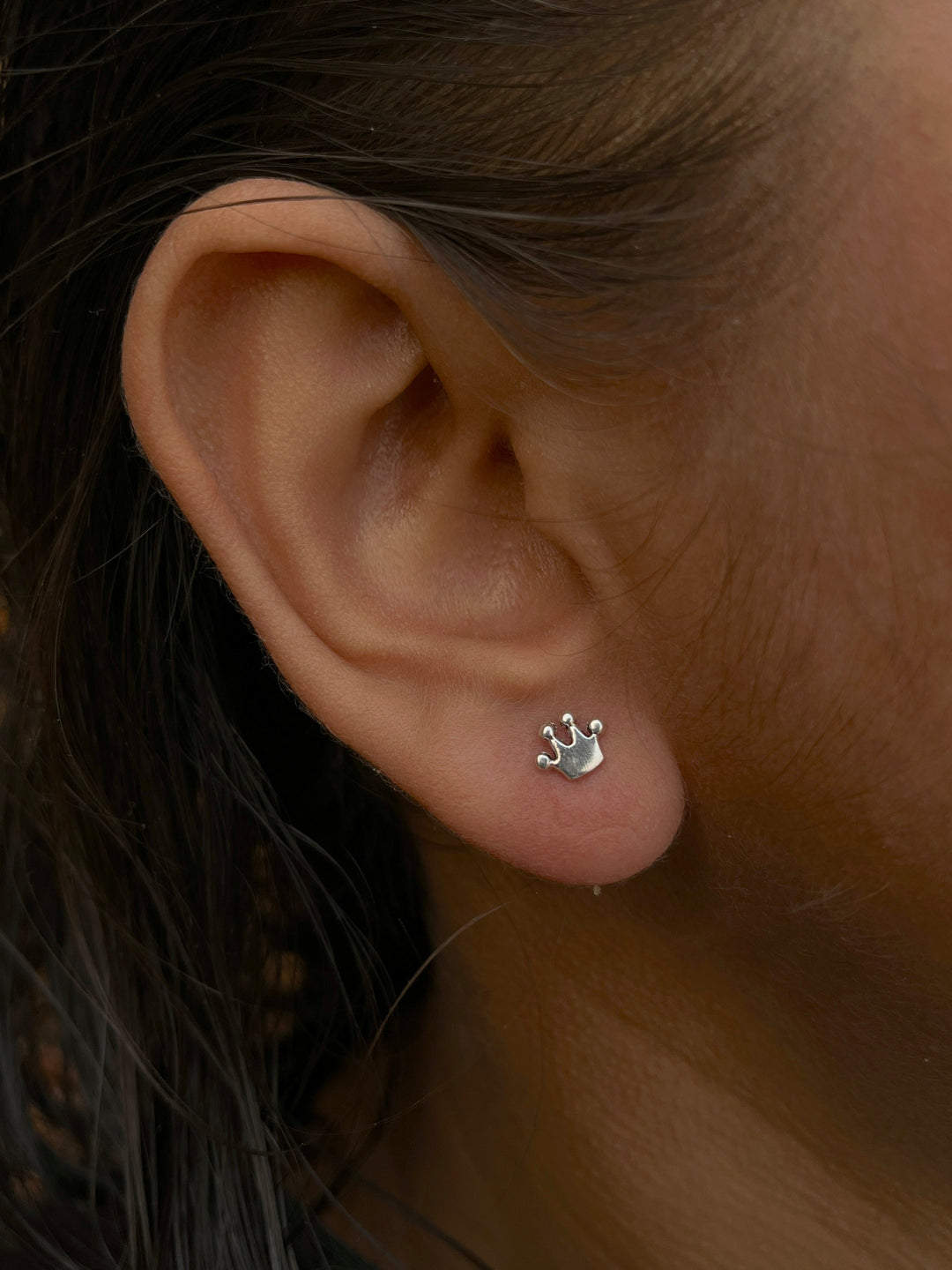 Sterling Silver Crown Earrings For Her - Suspire