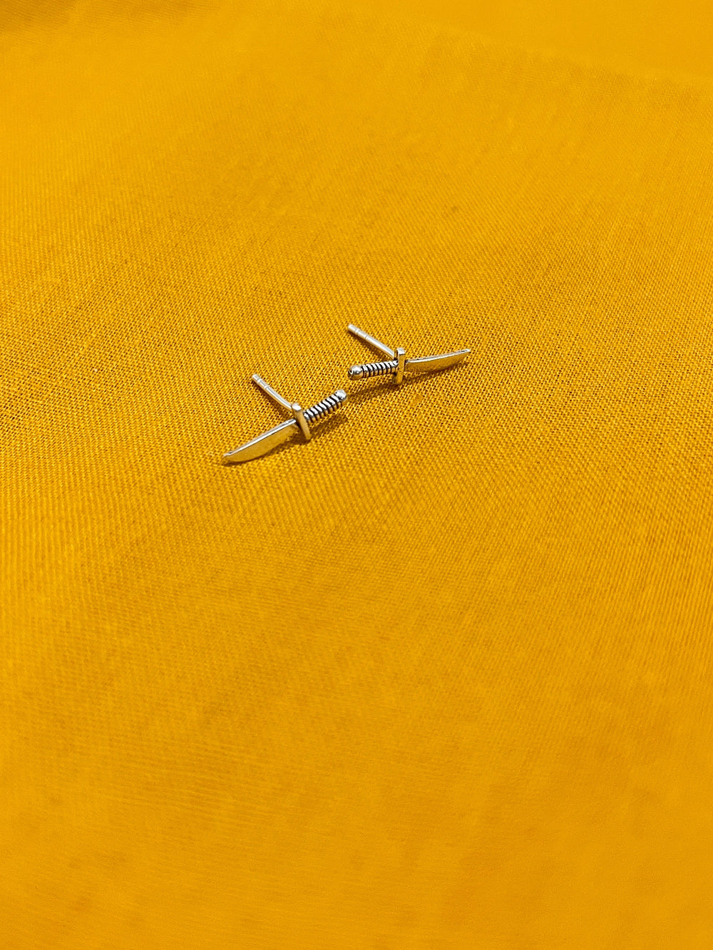 Sterling Silver Knife Earrings For Her
