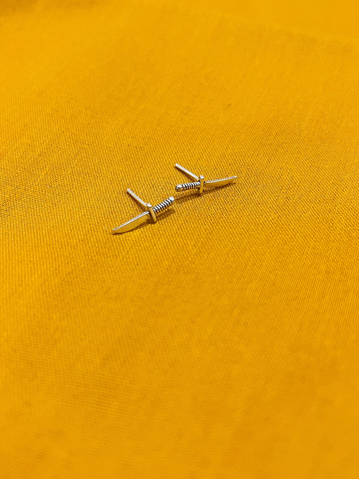 Sterling Silver Knife Earrings For Her - Suspire