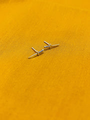 Sterling Silver Knife Earrings For Her