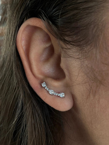 Sterling Silver Zicron Ear Cuffs