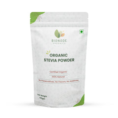 Bionode Organics Certified Organic Stevia Powder Tulsi Powder | Helps Maintain Healthy Sugar Levels & Healthy Weight - Pack of 2