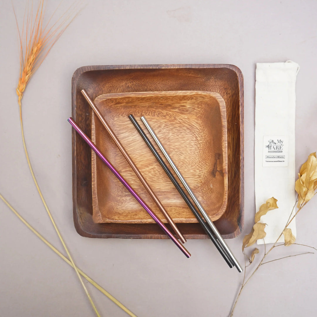 Bare Necessities Family Straw Kit [4 reusable straws]