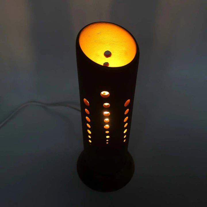 STRAW Slice open top with Wooden Base - Suspire