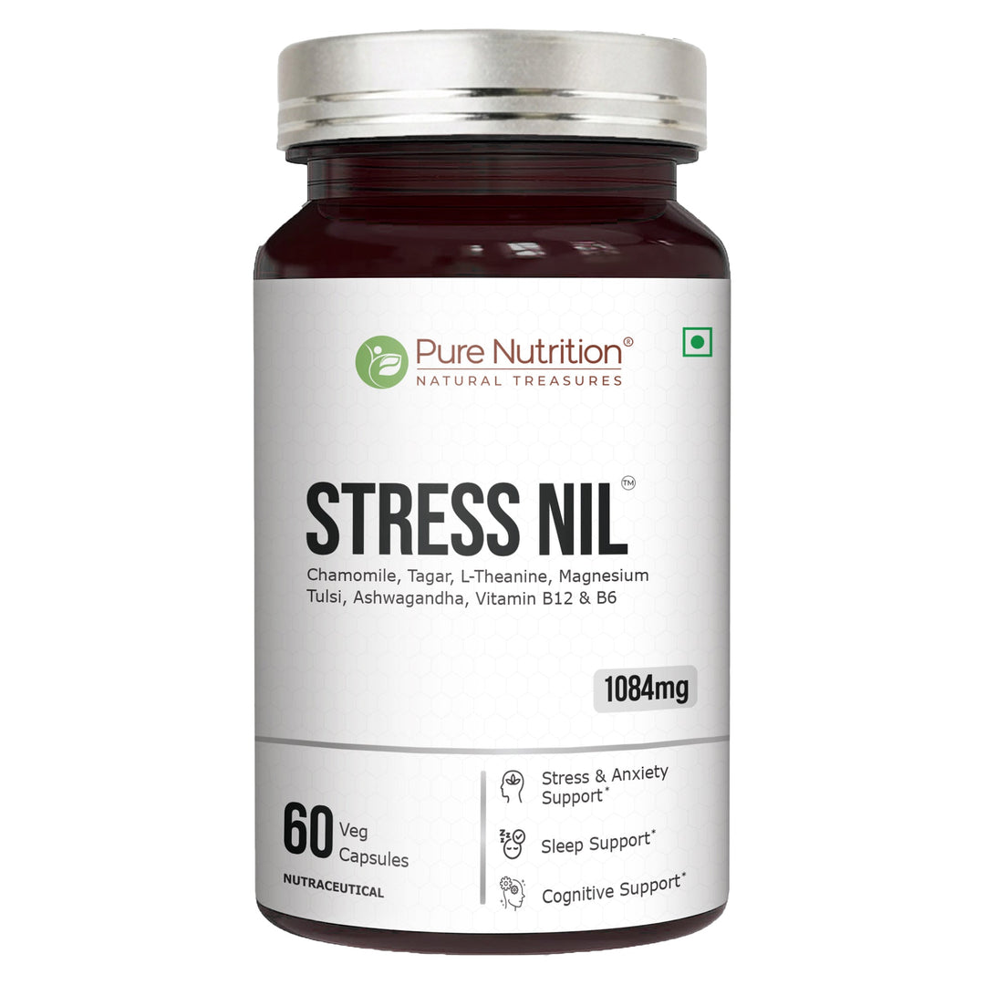 Stress Nil Herbal Relaxation & Sleep Support Supplement | Stress Relief