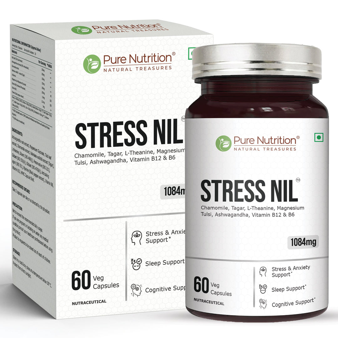 Stress Nil Herbal Relaxation & Sleep Support Supplement | Stress Relief