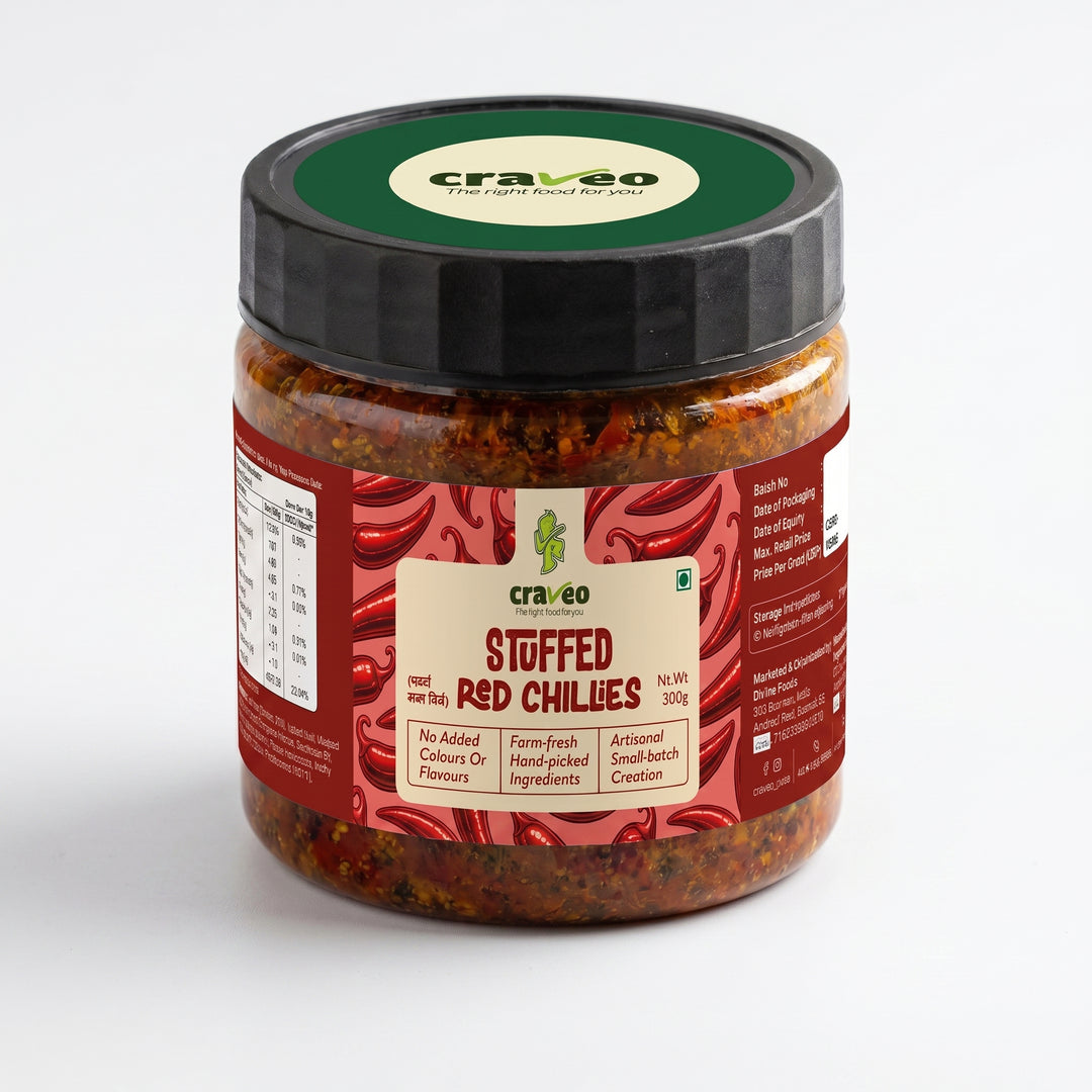Craveo Stuffed Red Chilli Pickle