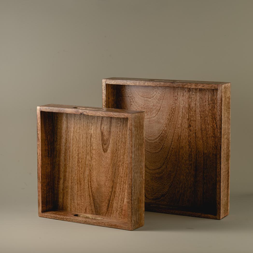 Araana Home Sugam Classic Square Wooden Tray