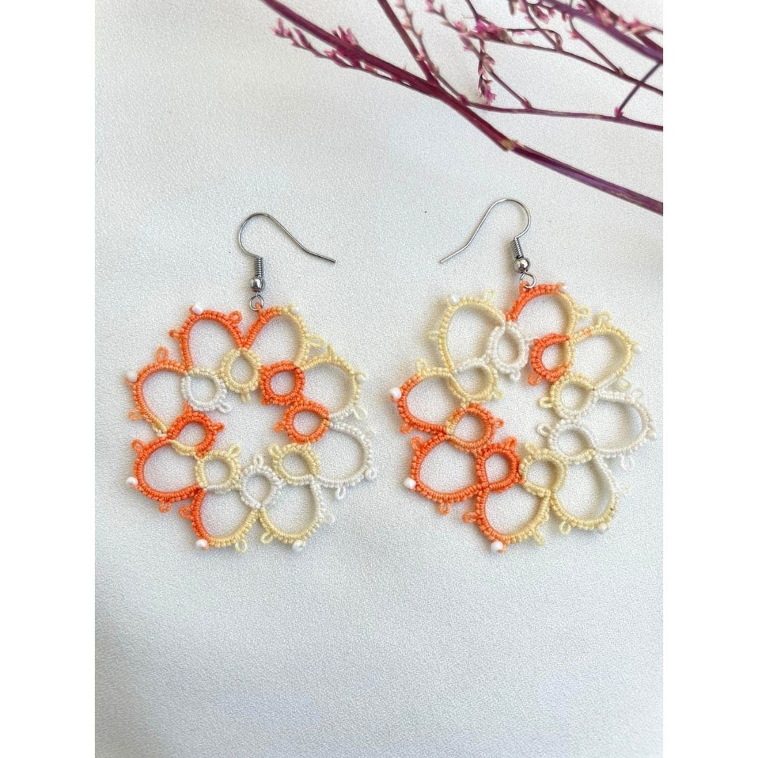 Knots To NodesSunny Citrus Glow Earrings