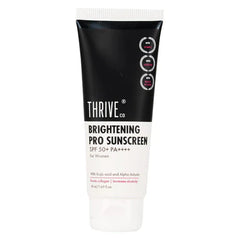 ThriveCo Brightening Pro Sunscreen For Women | SPF 50+ Pa++++ | Non-sticky & Anti-Ageing | Boosts Collagen, Fades Dark Spots & Wrinkles | 50ml