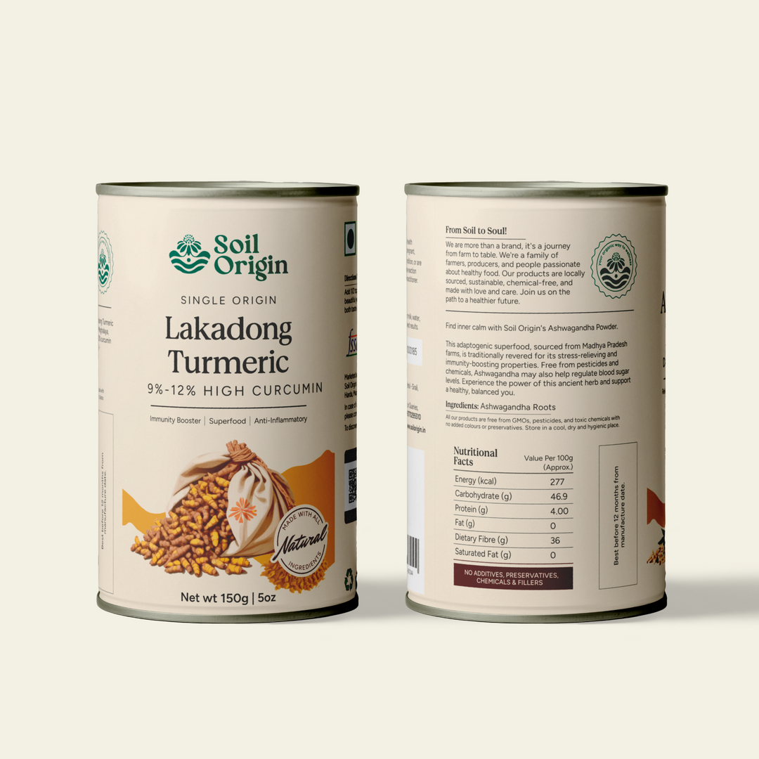 Soil Origin Superfood Wellness Pack - Moringa, Triphala, Ashwagandha & Lakadong Turmeric