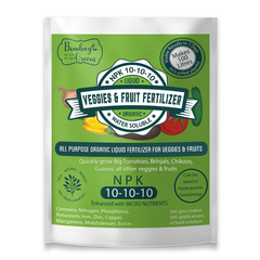 Bombay Greens Liquid Organic Fertilizer for Vegetables & Fruits - NPK (10-10-10) - 200 Grams