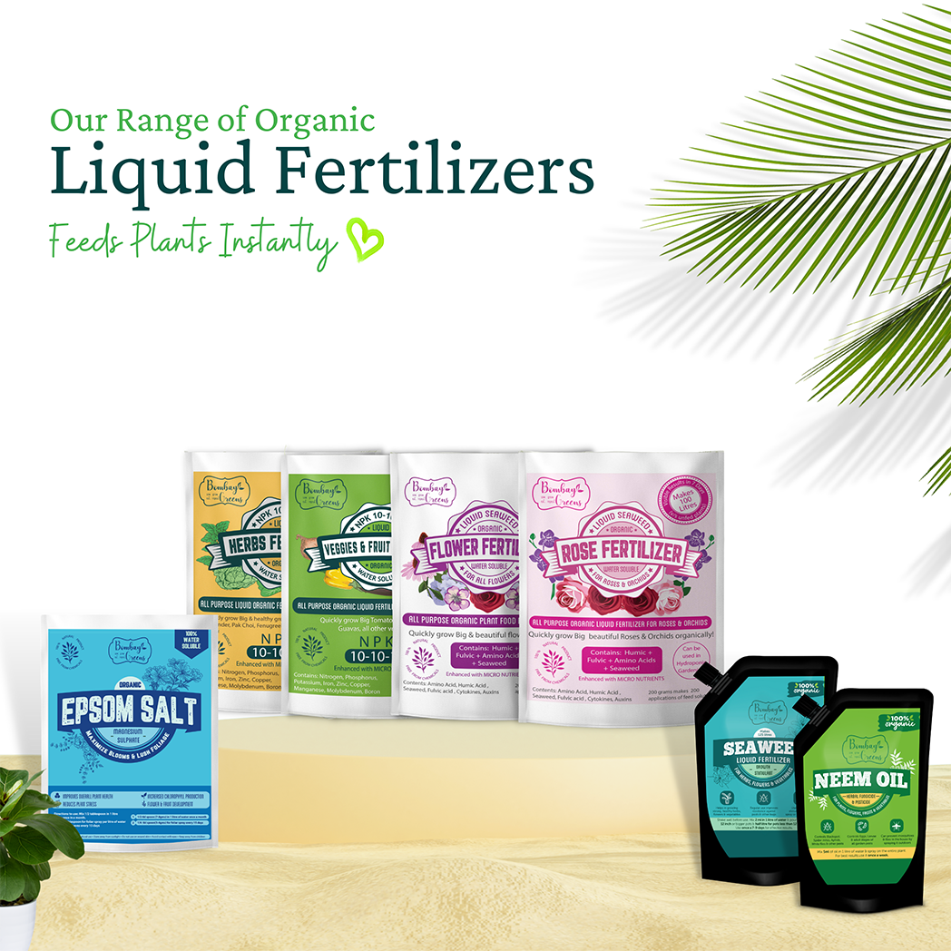 Bombay Greens Liquid Organic Fertilizer for Vegetables & Fruits - NPK (10-10-10) - 200 Grams