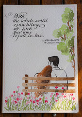 Valentine Greeting Card - Casablanca Love