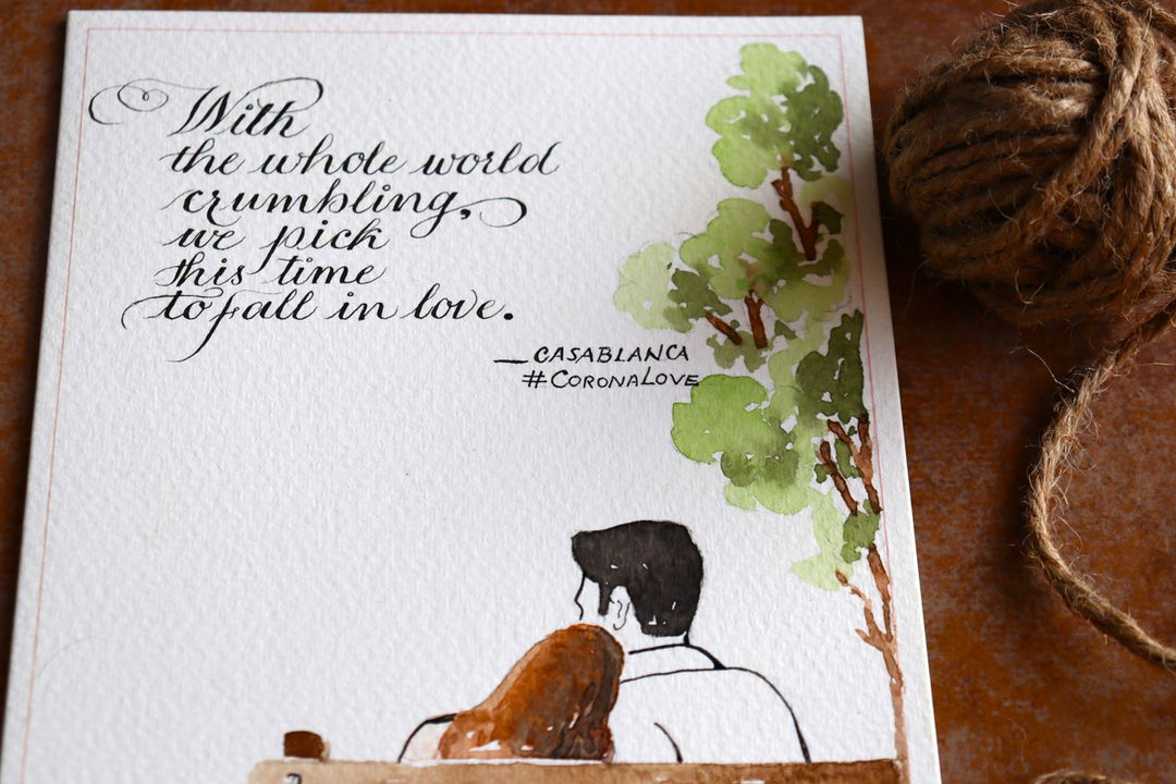 Valentine Greeting Card - Casablanca Love