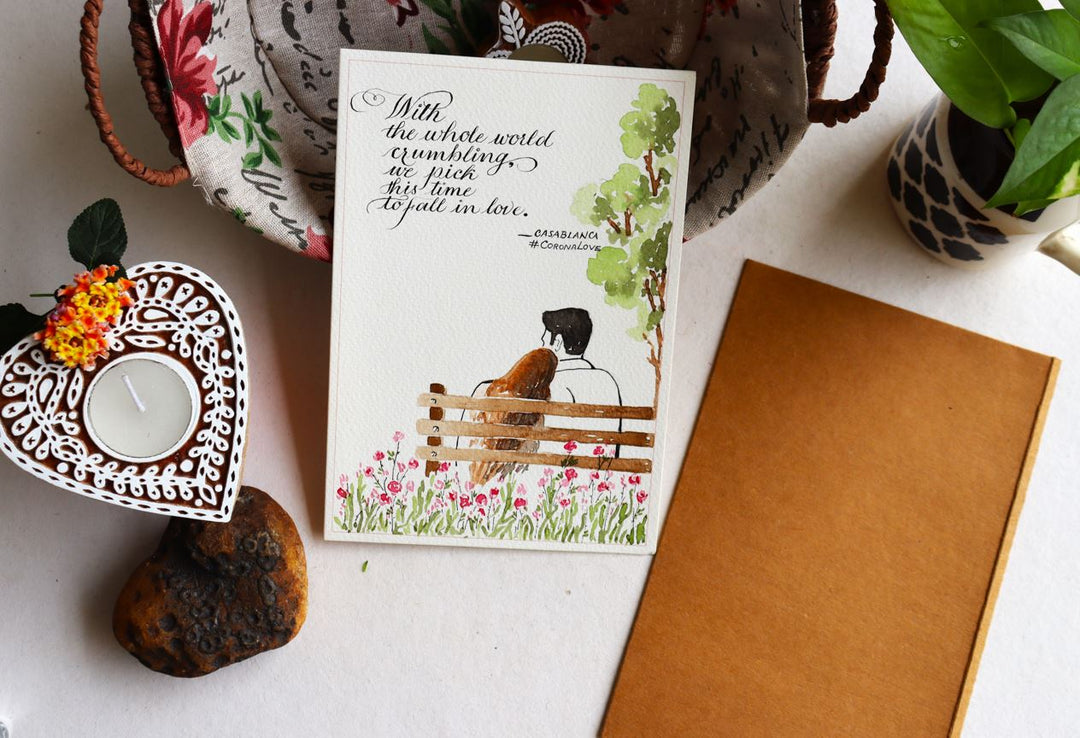 Valentine Greeting Card - Casablanca Love