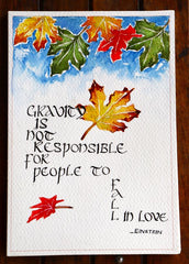 Valentine Greeting Card - Einstein's E = MC2