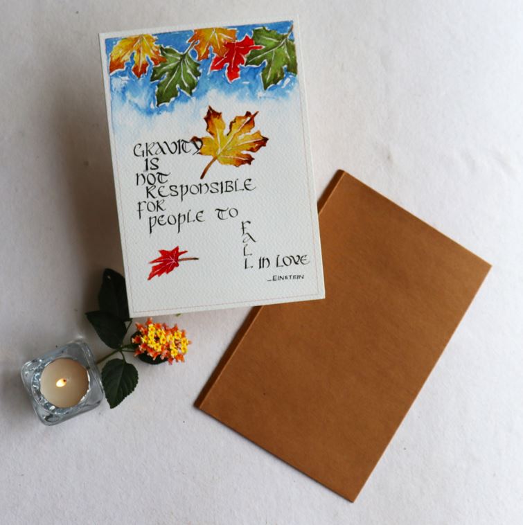 Valentine Greeting Card - Einstein&