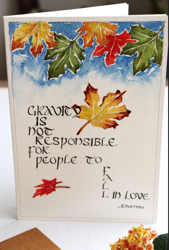 Valentine Greeting Card - Einstein&