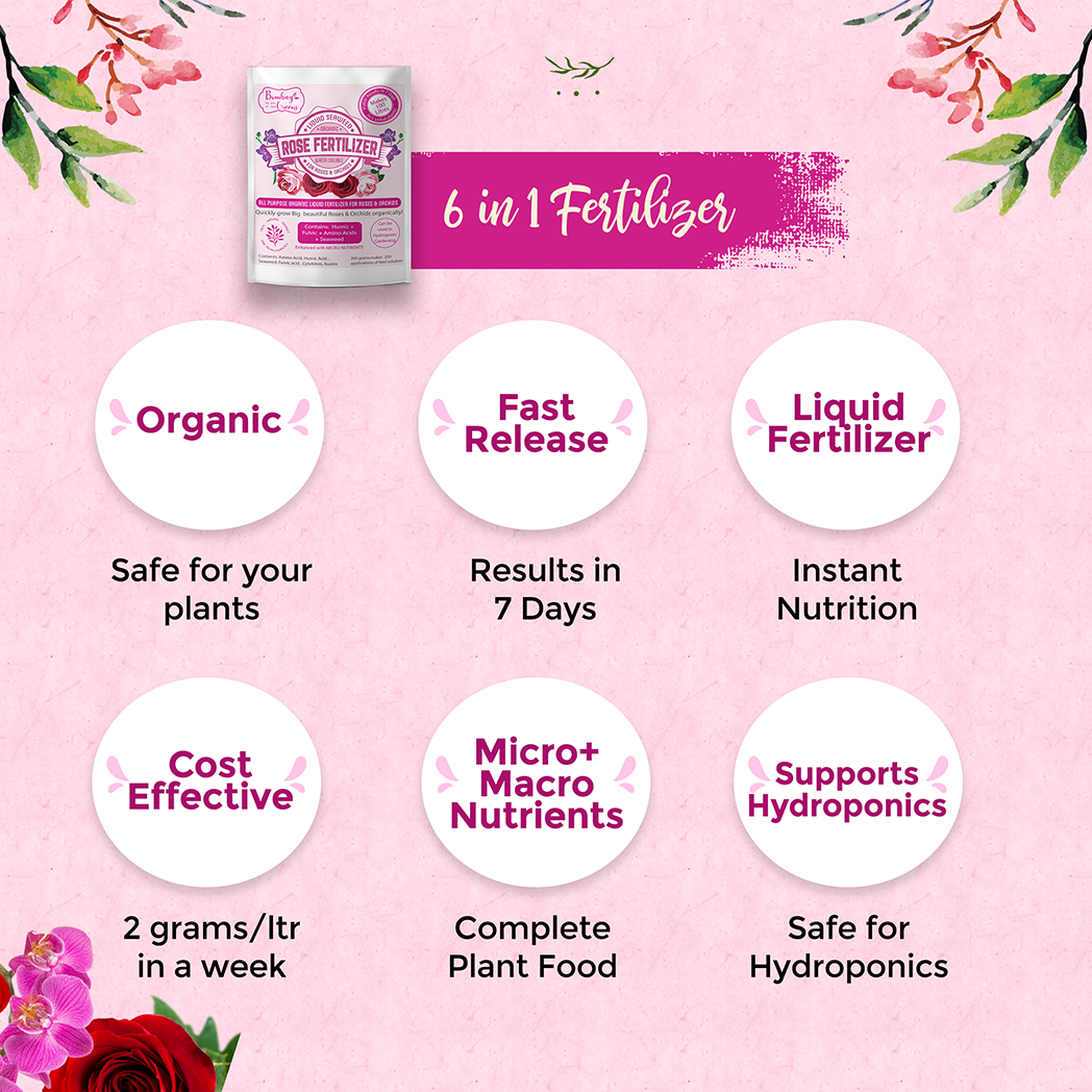 Bombay Greens Liquid Organic Fertilizer for Roses & Orchids - 200 Grams