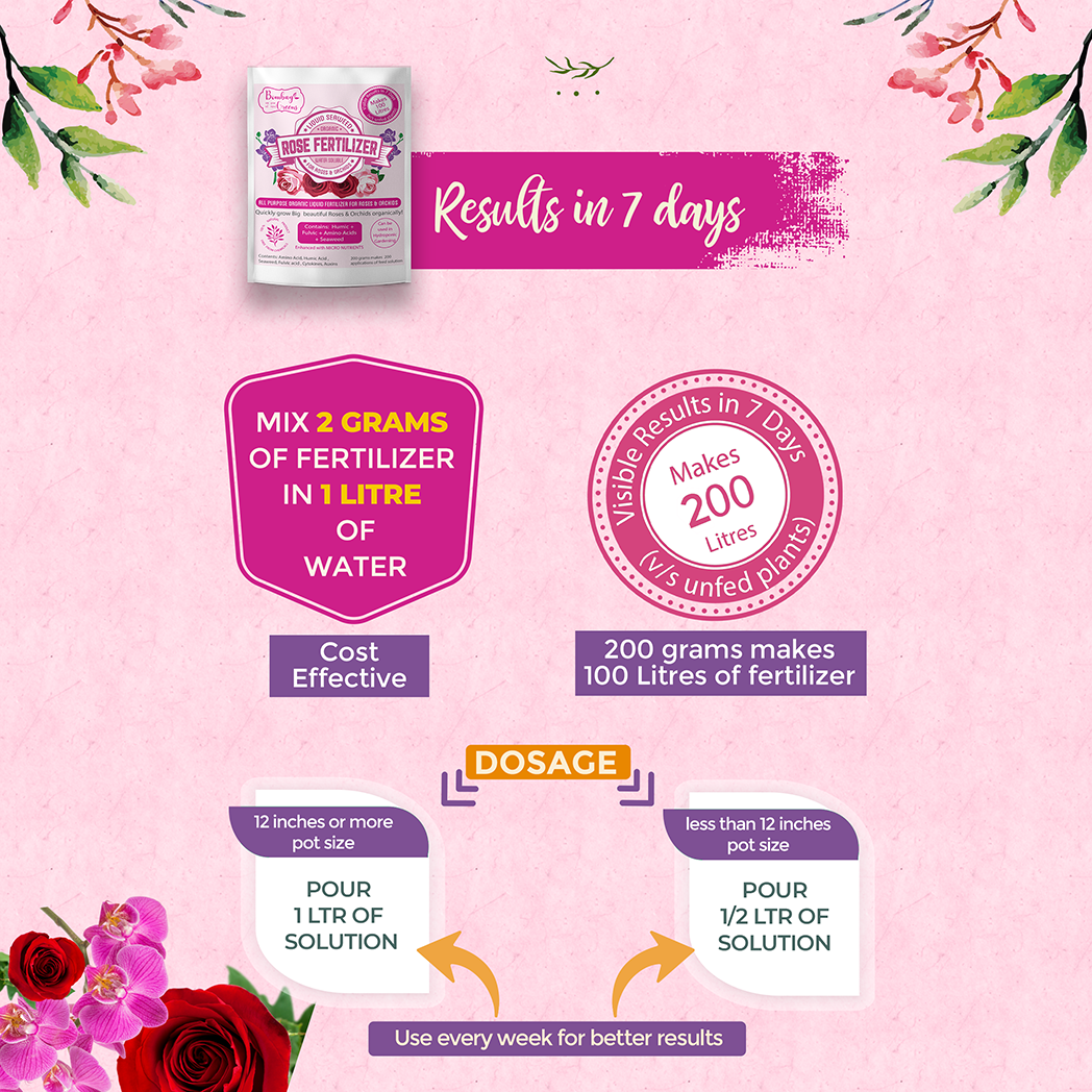 Bombay Greens Liquid Organic Fertilizer for Roses & Orchids - 200 Grams