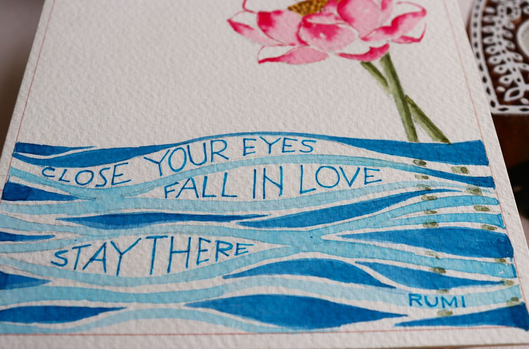 Valentine Greeting Card : Rumi-ishq