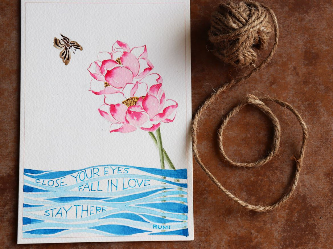 Valentine Greeting Card : Rumi-ishq