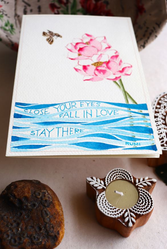 Valentine Greeting Card : Rumi-ishq