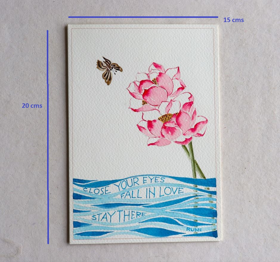 Valentine Greeting Card : Rumi-ishq