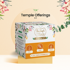 Bombay Greens Temple Offerings Kit - Tulsi, Genda, Aparajita