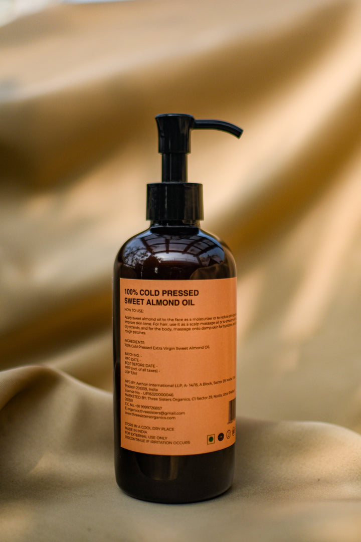 100% Cold Pressed Sweet Almond Oil - 300 ml