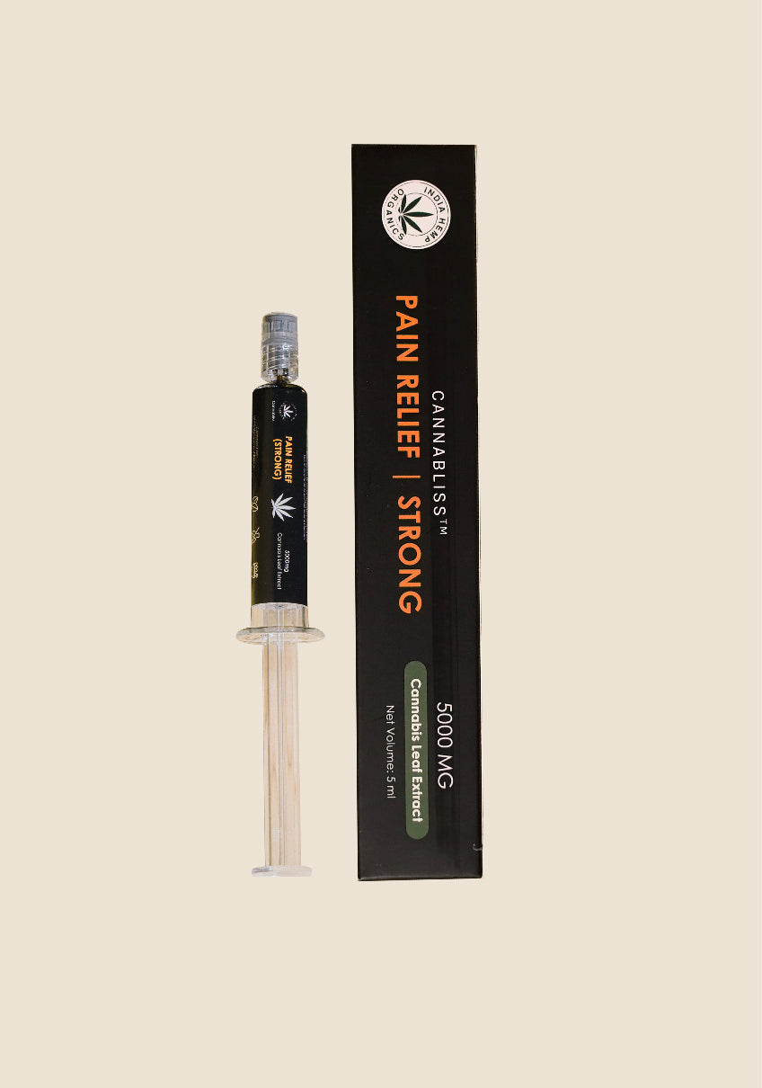 India Hemp Organics PAIN RELIEF EXTRACT - STRONG with 100% Pure Cannabis Leaf Extract
