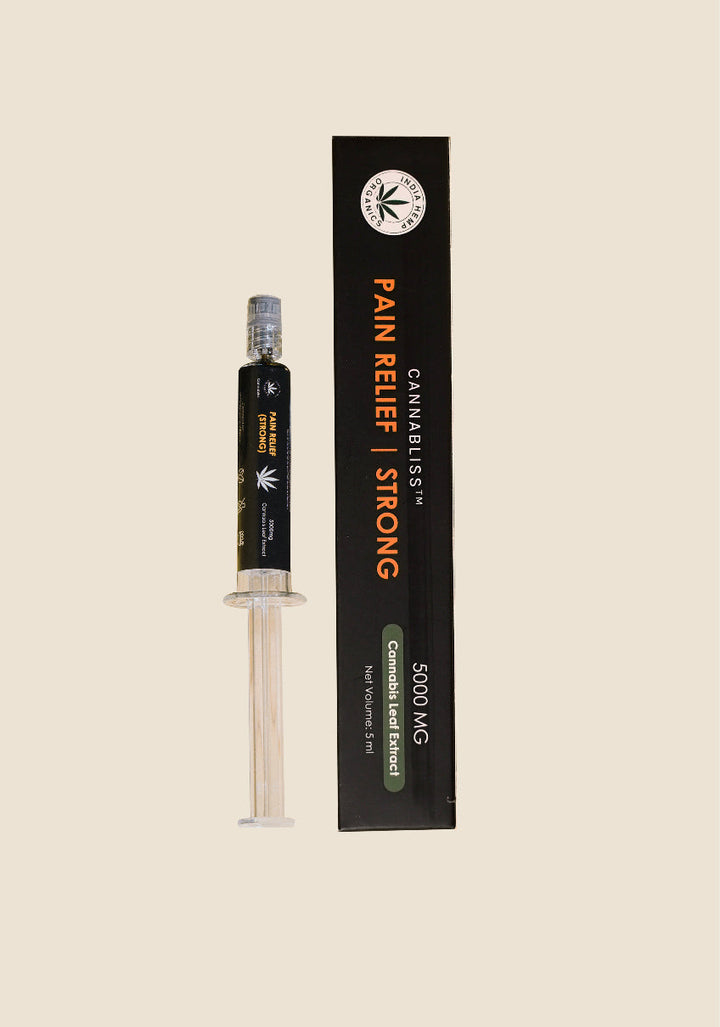 India Hemp Organics PAIN RELIEF EXTRACT - STRONG with 100% Pure Cannabis Leaf Extract