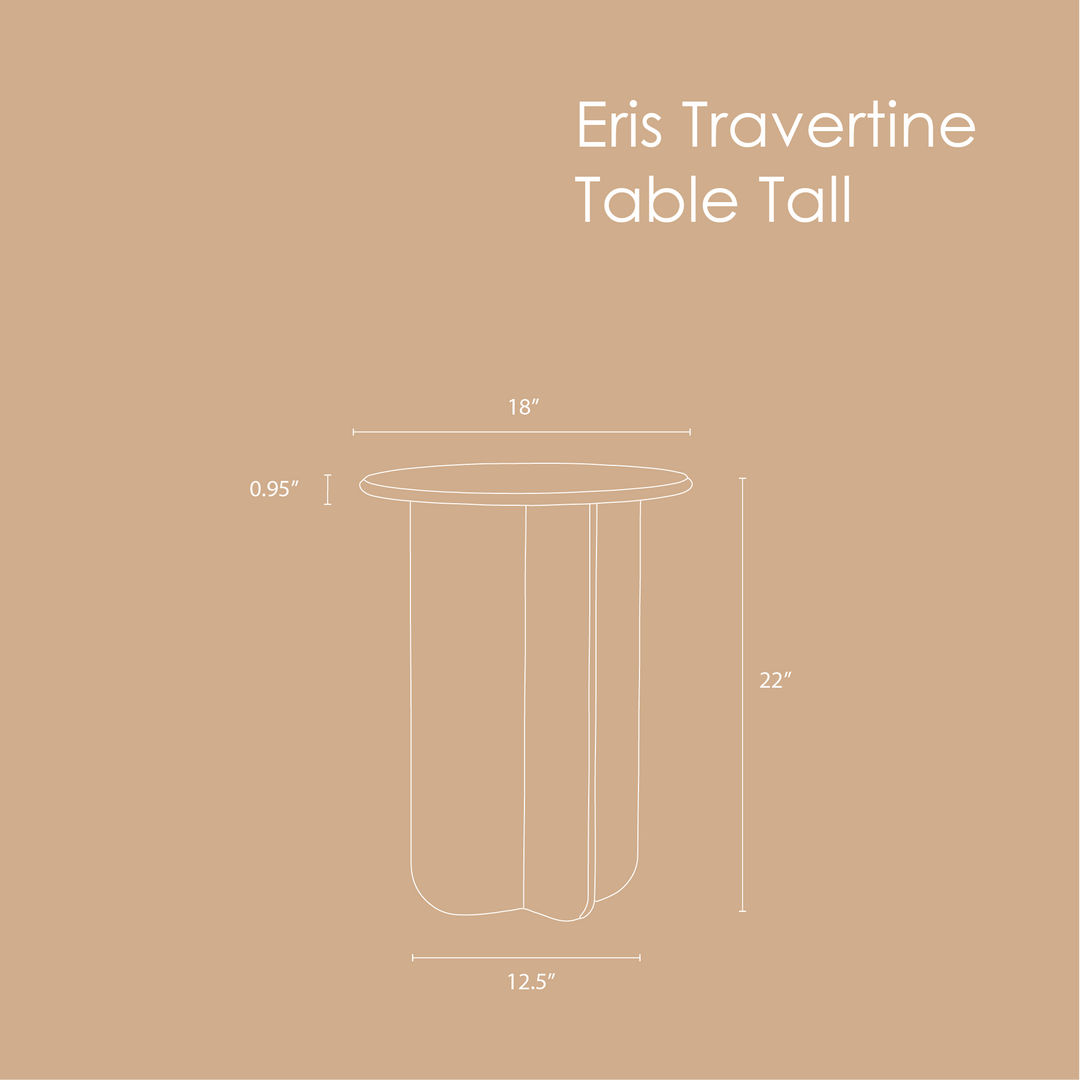 Muun Home Norge Marble Table - Travertine