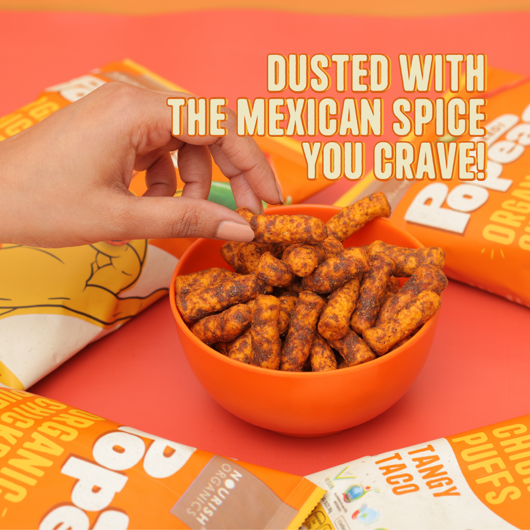 Nourish Organics Chickpea Puffs | TANGY TACO (Pack x4)
