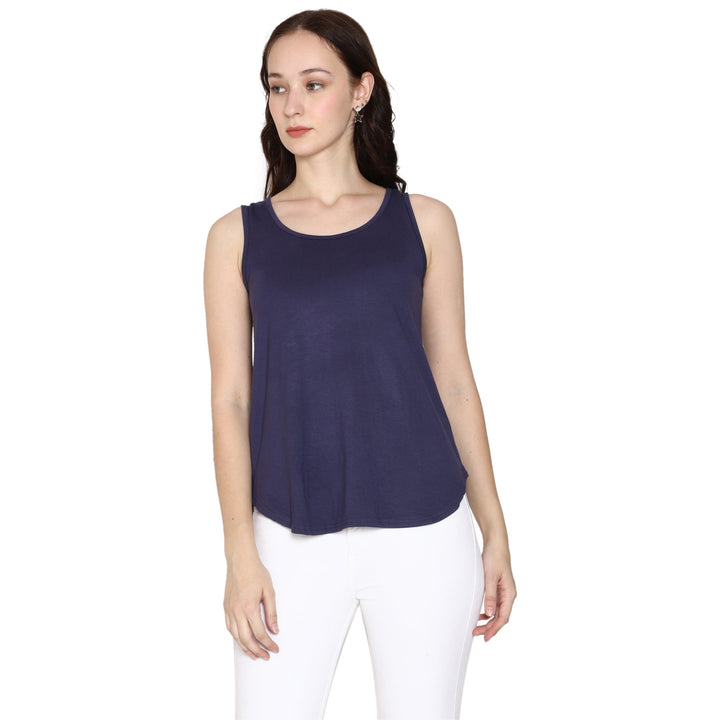 Woodwose Organic Clothing Women's Bamboo Relaxed Fit Tank Top