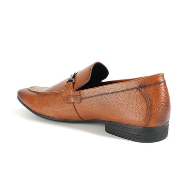 Monkstory Buckled Flexi Business Slip-Ons - Tan