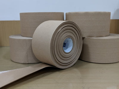 Non-reinforced water activated paper tape - 70mm x 100 mtrs